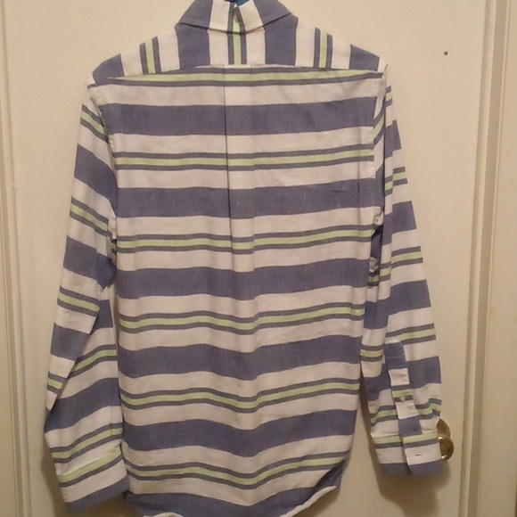 Vineyard Vines Striped Long Sleeve Slim Fit Tucker Shirt - Size S - Picture 3 of 4